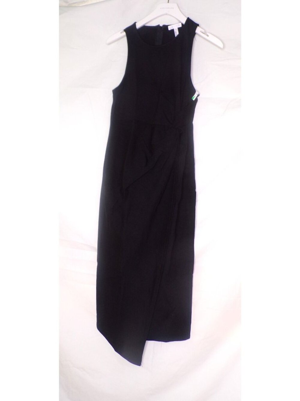 🆕LEITH Knot Front Cutaway Sheath Dress Black Small (4-6) - Picture 3 of 6